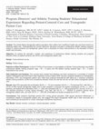 Research paper thumbnail of Program Directors' and Athletic Training Students' Educational Experiences Regarding Patient-Centered Care and Transgender Patient Care