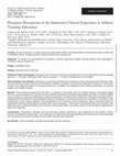 Research paper thumbnail of Preceptor Perceptions of the Immersive Clinical Experience in Athletic Training Education