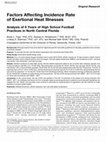 Research paper thumbnail of Factors Affecting Incidence Rate of Exertional Heat Illnesses: Analysis of 6 Years of High School Football Practices in North Central Florida