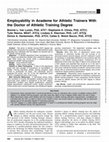 Research paper thumbnail of Employability in Academe for Athletic Trainers With the Doctor of Athletic Training Degree