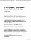 Research paper thumbnail of In pursuit of Faure’s Broom: the wild treasure hunt in Algeria