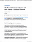 Research paper thumbnail of The Red Data Book: counting the red flags to Nepal’s mammals