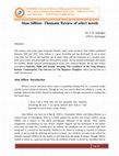 Research paper thumbnail of Alan Sillitoe-Thematic Review of select novels