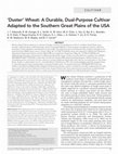 Research paper thumbnail of ‘Duster’ Wheat: A Durable, Dual‐Purpose Cultivar Adapted to the Southern Great Plains of the USA