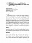 Research paper thumbnail of Prêmio de incentivo ao desenvolvimento e à aplicação da epidemiologia no sus 1º lugar especialização Eqüidade frente à necessidade de prótese dentária na população de 65 a 74 anos de idade em Curitiba