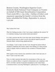 Research paper thumbnail of Benton County, Washington Superior Court - Deutsche Bank National Trust Company as Trustee on behalf of HSI Asset Securitization Corporation Trust 2006-HE 2 v Jay John - Outline of John’s oral argument opposing his family’s eviction from his home scheduled for Friday, September 6, 2024 at 1:30 pm