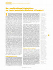 Research paper thumbnail of Revendications féministes en santé mentale : histoire et impact