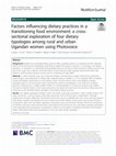 Factors influencing dietary practices in a transitioning food environment: a cross-sectional exploration of four dietary typologies among rural and urban Ugandan women using Photovoice Cover Page