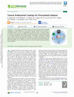 Toward Antibacterial Coatings for Personalized Implants Cover Page