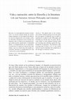 Research paper thumbnail of Vida y narración: entre la filosofía y la literatura