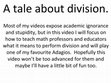 Research paper thumbnail of Training math professors and teachers how to perform division.