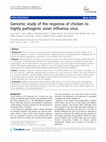 Genomic study of the response of chicken to highly pathogenic avian influenza virus Cover Page