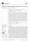 Research paper thumbnail of Open-Source Hardware Design of Modular Solar DC Nanogrid