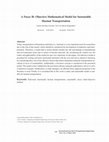 Research paper thumbnail of A Fuzzy Bi-Objective Mathematical Model for Sustainable Hazmat Transportation