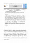 Research paper thumbnail of Solving a Bi-Objective Transportation Vehicle Routing Problem for Waste Collection by a New Hybrid Algorithm