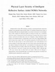 Research paper thumbnail of Physical Layer Security of Intelligent Reflective Surface Aided NOMA Networks