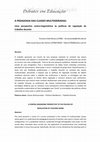 A PEDAGOGIA DAS CLASSES MULTISSERIADAS: uma perspectiva contra-hegemônica às políticas de regulação do trabalho docente Cover Page