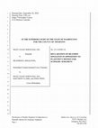 Research paper thumbnail of Thurston County, Washington Superior Court - West Coast Servicing, Inc. v Heather B. Singleton - Amended Second Objection to Judge Lanese acting as judge in this case and subjoined declaration in support of the objection