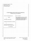 Research paper thumbnail of Thurston County, Washington Superior Court - West Coast Servicing, Inc. v Heather B. Singleton - Declaration of Scott Erik Stafne in opposition to motion for summary judgment presented by West Coast Servicing