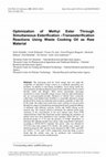 Optimization of Methyl Ester Through Simultaneous Esterification –Transesterification Reactions Using Waste Cooking Oil as Raw Material Cover Page