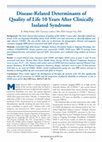 Disease-Related Determinants of Quality of Life 10 Years After Clinically Isolated Syndrome Cover Page