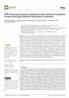 O/W Pickering Emulsions Stabilized with Cellulose Nanofibrils Produced through Different Mechanical Treatments Cover Page