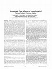 Research paper thumbnail of Thermotropic phase behavior of in vivo extracted human stratum corneum lipids