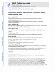 Dispositional optimism and therapeutic expectations in early-phase oncology trials Cover Page