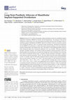 Research paper thumbnail of Long-Term Prosthetic Aftercare of Mandibular Implant-Supported Overdenture