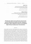 Przekazanie sądowi powszechnemu sprawowania kontroli administracji publicznej jako odstępstwo od kognicji sądów administracyjnych na przykładzie Sądu Ochrony Konkurencji i Konsumentów Cover Page