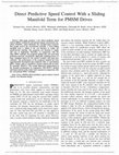 Research paper thumbnail of Direct Predictive Speed Control With a Sliding Manifold Term for PMSM Drives