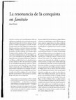 Research paper thumbnail of La resonancia de la conquista en Janitzio