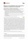 Research paper thumbnail of Properties of Iron-Modified-by-Silver Supported on Mordenite as Catalysts for NOx Reduction