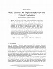 Research paper thumbnail of Web3 Literacy: An Exploratory Review and Critical Evaluation