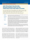 Research paper thumbnail of Initial Clinical Results Using Intracardiac Electrogram Monitoring to Detect and Alert Patients during Coronary Plaque Rupture and Ischemia