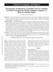 Research paper thumbnail of International, Randomized, Controlled Trial of Lamifiban (a Platelet Glycoprotein IIb/IIIa Inhibitor), Heparin, or Both in Unstable Angina