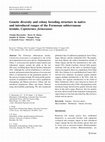 Research paper thumbnail of Genetic diversity and colony breeding structure in native and introduced ranges of the Formosan subterranean termite, Coptotermes formosanus