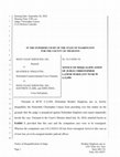 Research paper thumbnail of Thurston County, Washington Superior Court - West Coast Servicing, Inc. v Heather B. Singleton - NOTICE OF DISQUALIFICATION OF JUDGE CHRISTOPHER LANESE PURSUANT TO RCW 4.12.050 FILED BY SINGLETON PRO SE AT 2:03 PM SEPTEMBER 9, 2024