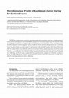 Research paper thumbnail of Microbiological Profile of Kashkaval Cheese During Production Season