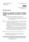 Research paper thumbnail of Research on evolution of nitrite and nitrate content regarding milk processing in scalded cheese