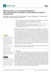 Research paper thumbnail of Implementation of an Analytical Method for Spectrophotometric Evaluation of Total Phenolic Content in Essential Oils