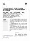 Preconditioning during coronary angioplasty: no influence of collateral perfusion or the size of the area at risk Cover Page