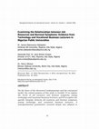 Research paper thumbnail of Examining the Relationships between Job Resources and Burnout Symptoms: Evidence from Technology and Vocational Business Lecturers in Nigerian Public Universities