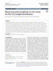 Measuring and visualising 15-min-areas for fair CO2 budget distribution Cover Page