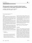 Pharmacogenetic markers to predict the clinical response to methotrexate in south Indian Tamil patients with psoriasis Cover Page