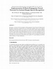 Research paper thumbnail of Implementation Of Back-Propagation Neural Network For Isolated Bangla Speech Recognition