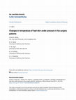 Research paper thumbnail of Changes in Heel Skin Temperature under Pressure in Hip Surgery Patients