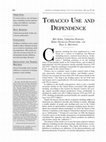 Research paper thumbnail of Tobacco use and dependence