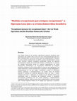 Research paper thumbnail of “Medidas excepcionais para tempos excepcionais”: a Operação Lava Jato e a erosão democrática brasileira