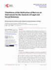 Research paper thumbnail of Timeliness of the Reification of Marx as an Instrument for the Analysis of Legal and Social Relations